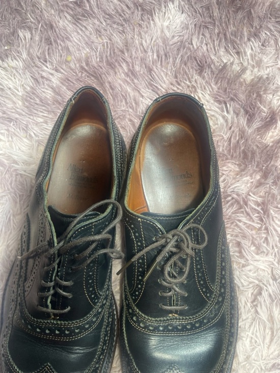 ALLEN‎ EDMONDS McTavish Size 11D Black Leather Oxford Lace Up Wingtip Shoes main image 9